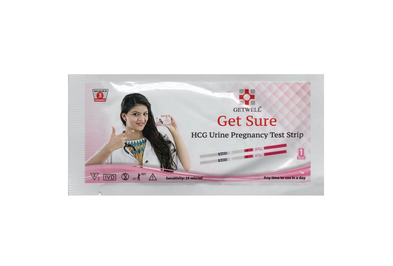 Getwell Get Sure Pregnancy Test Strip