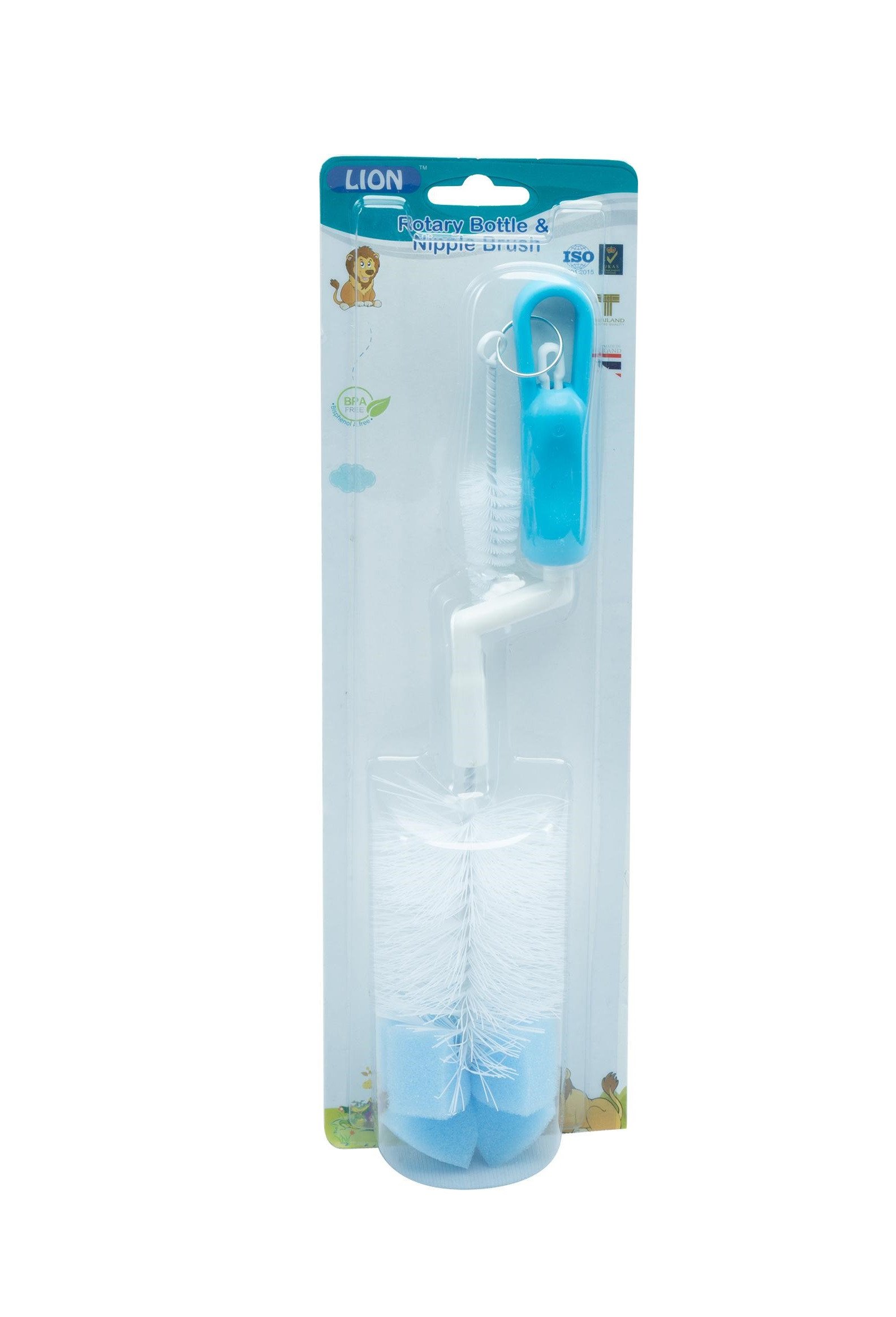 Lion Bottle & Nipple Brush each