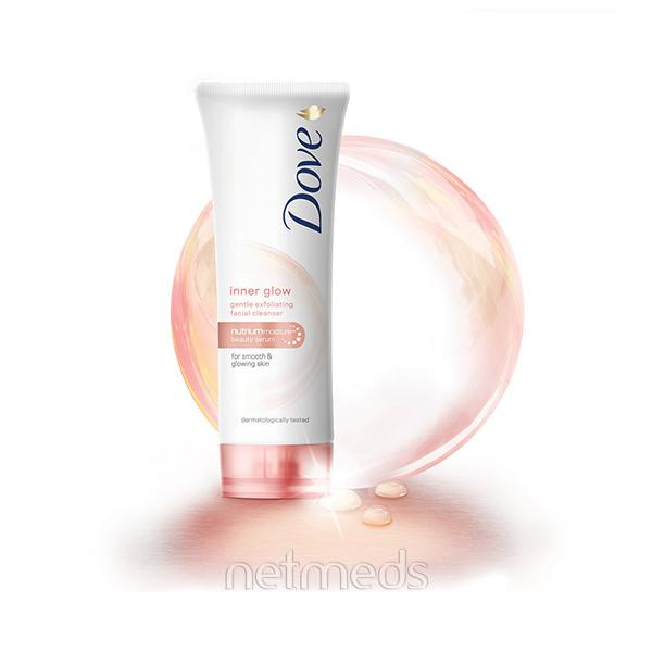 Dove Inner Glow Gentle Exfoliating Face Wash Cleanser 100 ml