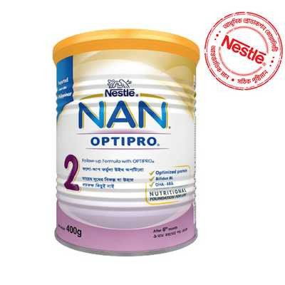Nestlé Nan Optipro 2 Formula Milk Powder (6 M+) 400 gm