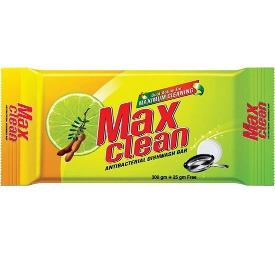 Maxclean Antibacterial Dishwash Bar 100+10gm