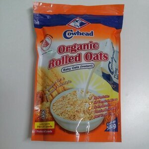 Cowhead Organic Rolled Baby Oats 500g