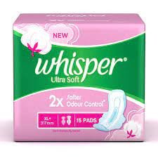 Whisper Ultra Soft XL-Plus 15 Pads