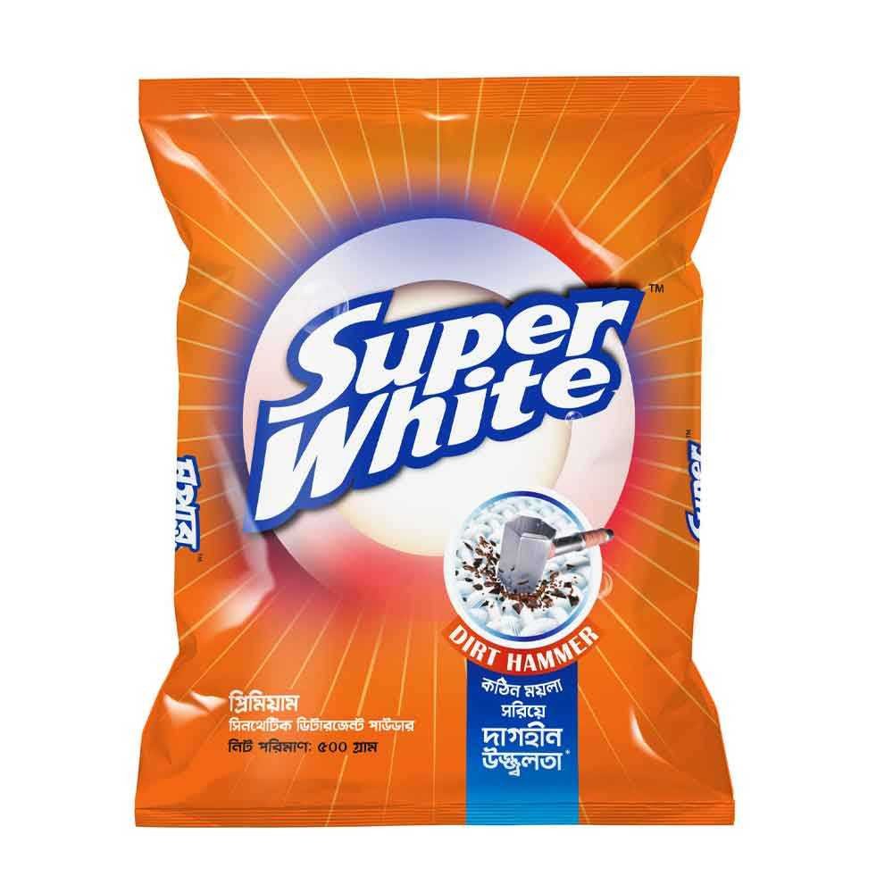 Super White Premium Detergent Powder 500 gm