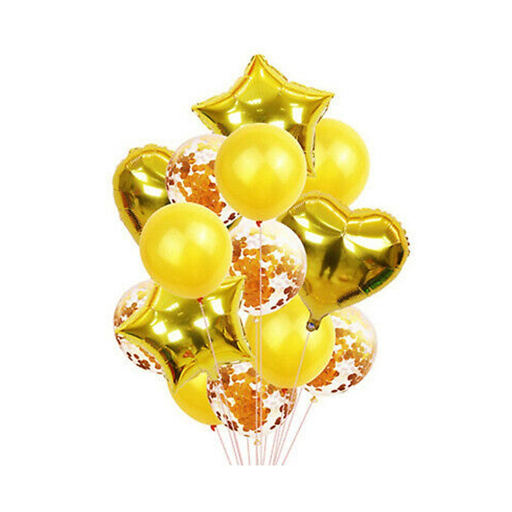 Balloon Set Metallic and latex 14 pcs