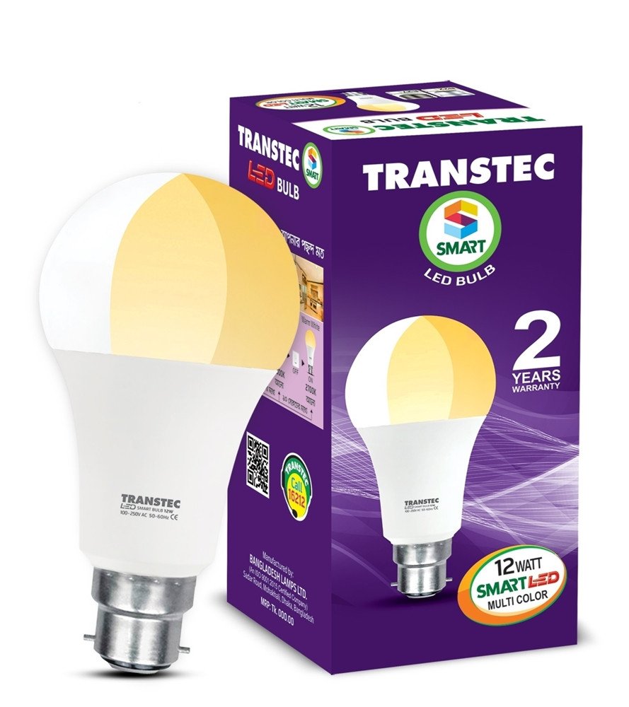 Transtec Smart LED Multi Color Bulb (Pin) 12 Watt