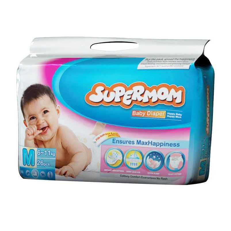 Supermom Baby Diaper (medium) M 26 Pcs