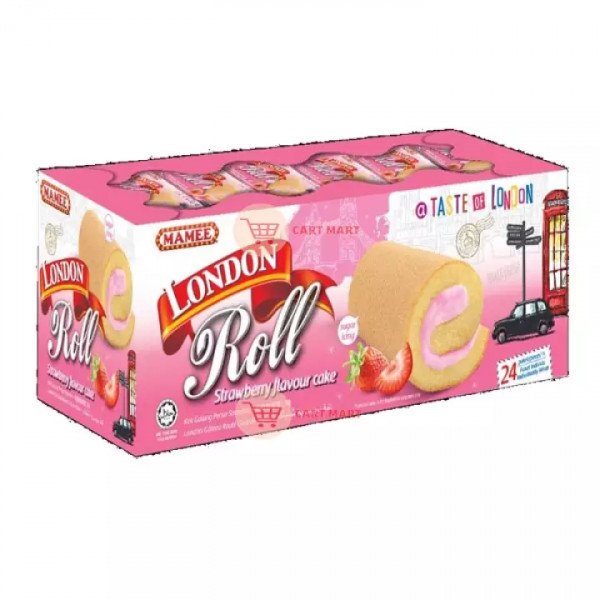 London Swiss Roll Strawberry Cake 480 gm