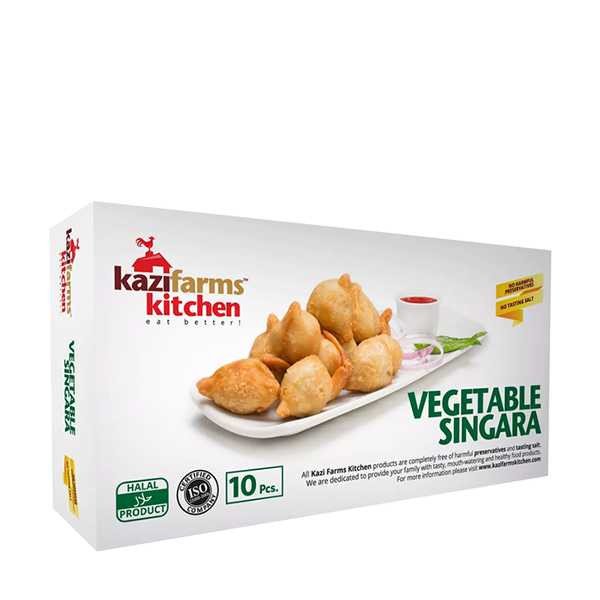 Kazi Farms Kitchen Vegetable Singara 10 pcs 300 gm