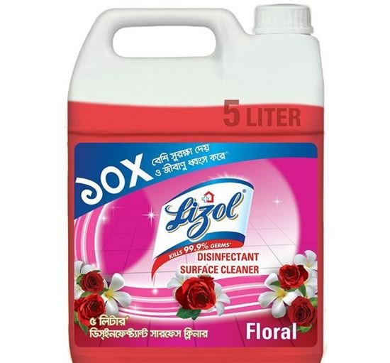 Lizol Floor Cleaner Floral Disinfectant 5 litre